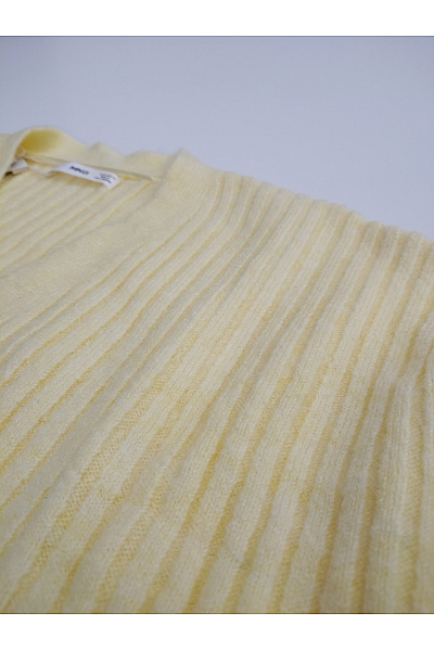 MANGO Žlutý pletený kardigan do véčka na knoflíky Velikost EU M | MANGO | obrázek 6