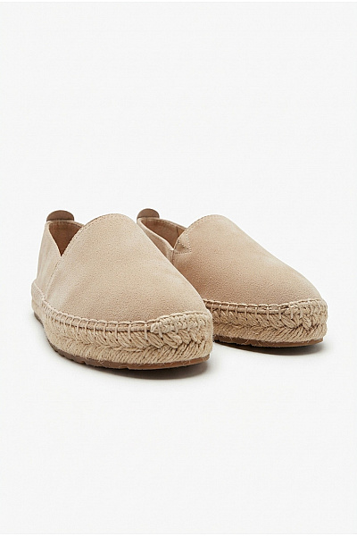 Marc O´Polo Béžové Semišové Espadrilky Slip-on Letní Vel. EU 39