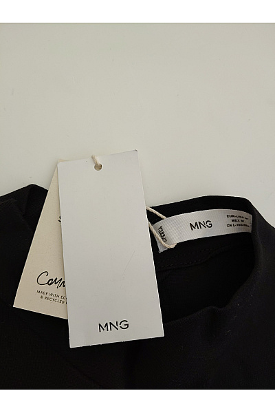 MANGO Černé mini šaty bez rukávů se stojáčkem a kapsami Vel. EU M | MANGO | obrázek 8