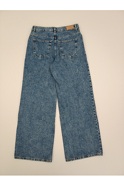 MANGO Dámské modré džíny s vysokým pasem wide leg Velikost EU 40 | MANGO | obrázek 2