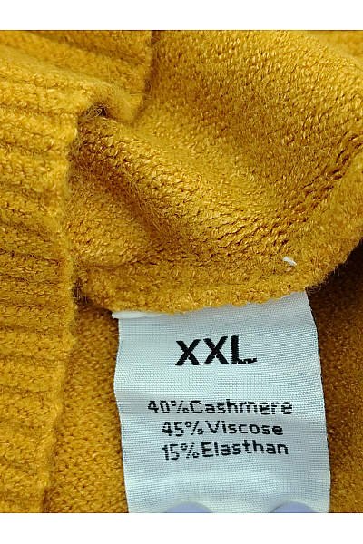 C&Jo Žlutý dámský pletený rolák oversized Velikost XXL | C&Jo | obrázek 5