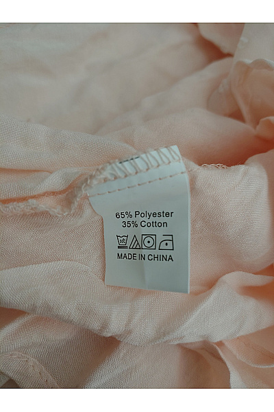 Růžové mini šaty s dlouhým rukávem puntíkované Vel. L | Unimoda | obrázek 6