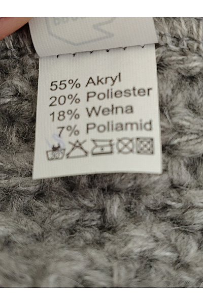 Makadamia Šedý pletený kardigan s copánkovým vzorem na knoflíky Velikost XL | Makadamia | obrázek 7
