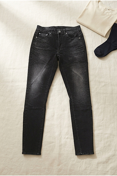 G-Star Dámské černé Bavlněné Skinny Džíny S Vysokým Pasem Velikost W27 L32