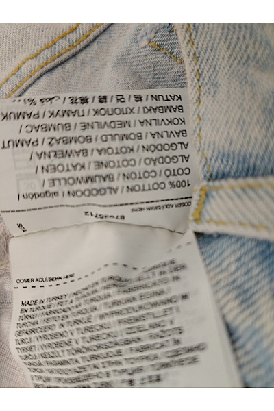 MANGO Dámské bavlněné džíny mom fit seprané s vysokým pasem Velikost EU 38 | MANGO | obrázek 6