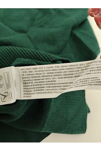 Abercrombie&Fitch Pánský zelený bavlněný pulovr se stojáčkem na zip Vel. US S | Abercrombie&Fitch | obrázek 7