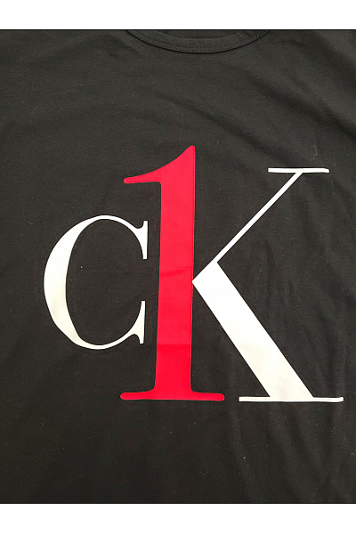 Calvin Klein Dámské černé bavlněné tričko s krátkým rukávem a nápisem Vel. M | Calvin Klein | obrázek 3
