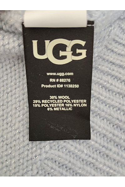 UGG Šedý dámský pletený žebrovaný rolák crop střihu Velikost L | UGG | obrázek 4