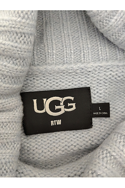 UGG Šedý dámský pletený žebrovaný rolák crop střihu Velikost L | UGG | obrázek 5