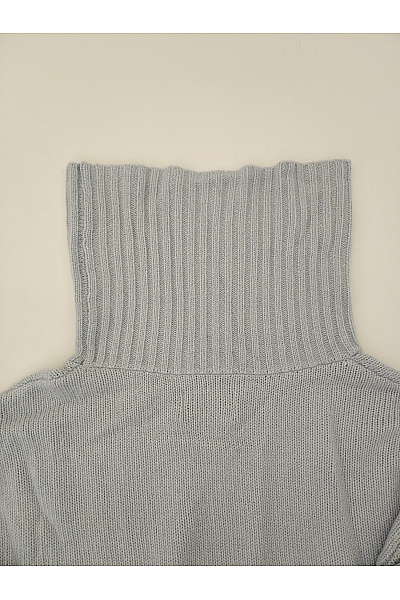 UGG Šedý dámský pletený žebrovaný rolák crop střihu Velikost L | UGG | obrázek 8