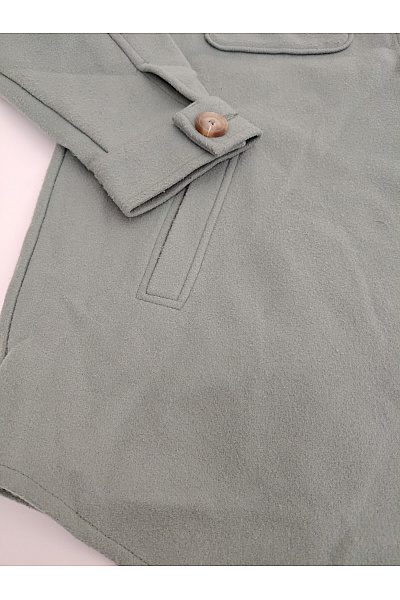 VILA Dámská khaki košilová přechodová bunda oversize Velikost M | VILA | obrázek 3