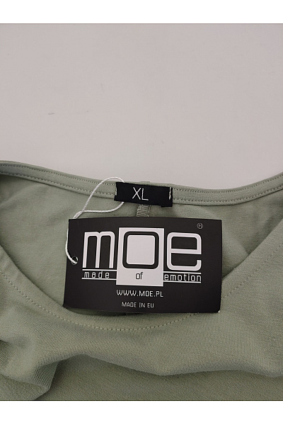 MOE Khaki bavlněné letní šaty s vázáním Vel. EU XL | MOE | obrázek 5