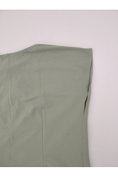 MOE Khaki bavlněné letní šaty s vázáním Vel. EU XL | MOE | obrázek 7