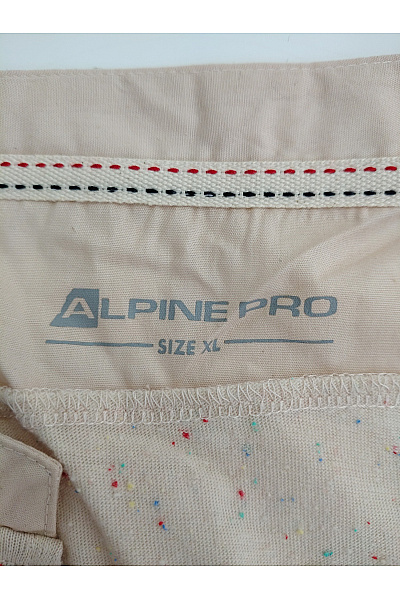 ALPINE PRO Béžové bavlněné tílko henley s výšivkou Velikost XL | ALPINE PRO | obrázek 7