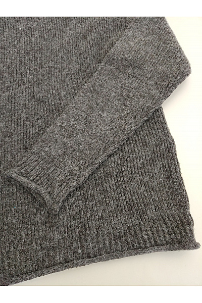 VERO MODA Dámský šedý pletený žebrovaný pulovr se stojáčkem oversized Vel. EU S | VERO MODA | obrázek 3
