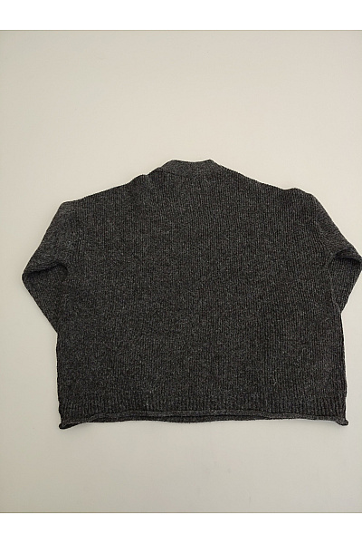 VERO MODA Dámský šedý pletený žebrovaný pulovr se stojáčkem oversized Vel. EU S | VERO MODA | obrázek 5