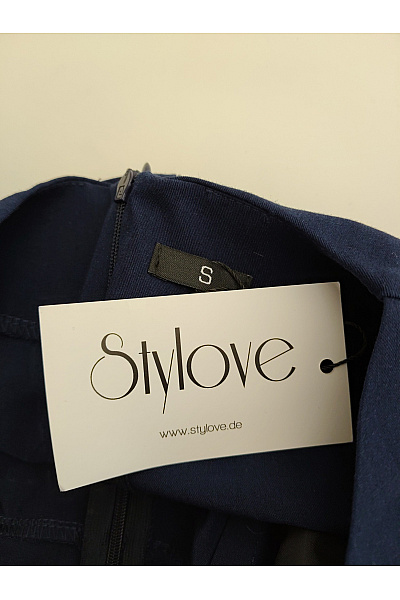 Stylove Dámský tmavě modrý společenský overal s krátkým rukávem Vel. S | stylove | obrázek 6