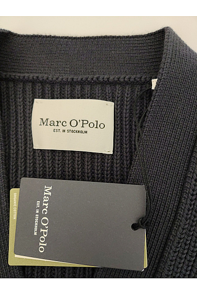 Marc O´Polo Černý bavlněný crop kardigan s výstřihem do V Vel. L | Marc O´Polo | obrázek 5