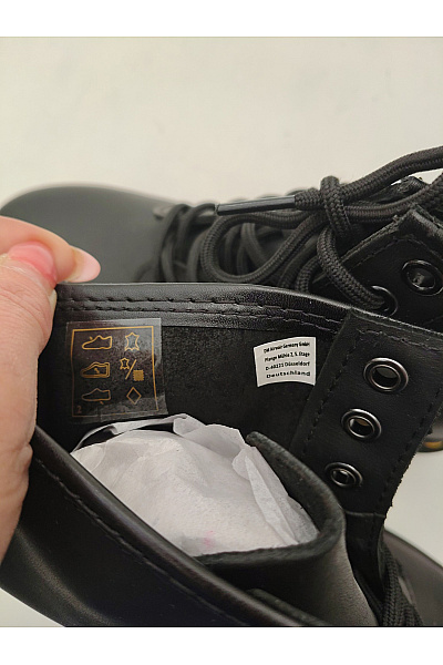 Dr.Martens Černé kotníkové šněrovací boty s kulatou špičkou Velikost EU 39 | Dr.Martens | obrázek 7