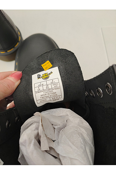 Dr.Martens Černé kotníkové šněrovací boty s kulatou špičkou Velikost EU 39 | Dr.Martens | obrázek 8
