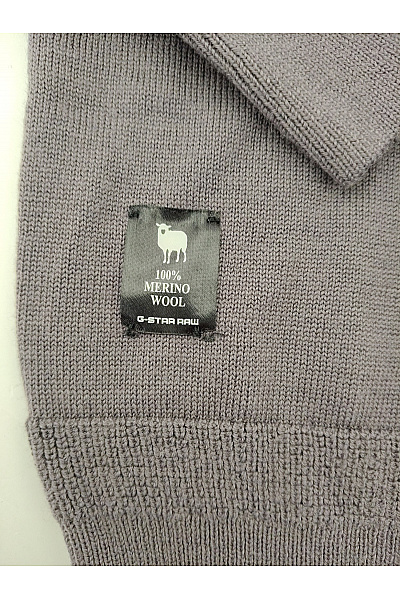 G-Star Šedý vlněný rolák merino basic Vel. S | G-Star | obrázek 3