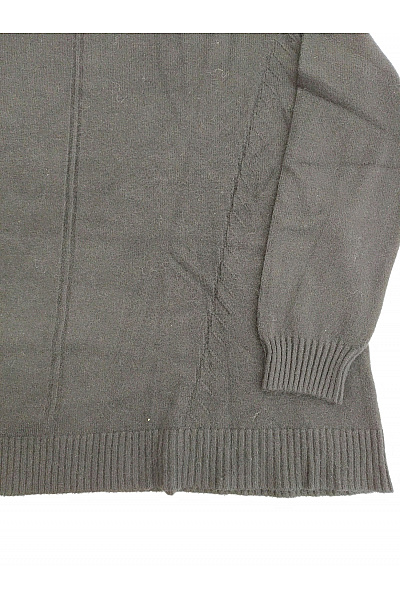 Soft cashmere Černý pletený rolák basic Vel. XL | soft cashmere | obrázek 3