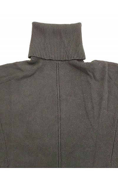 Soft cashmere Černý pletený rolák basic Vel. XL | soft cashmere | obrázek 4