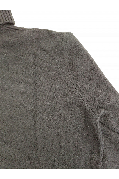 Soft cashmere Černý pletený rolák basic Vel. XL | soft cashmere | obrázek 8