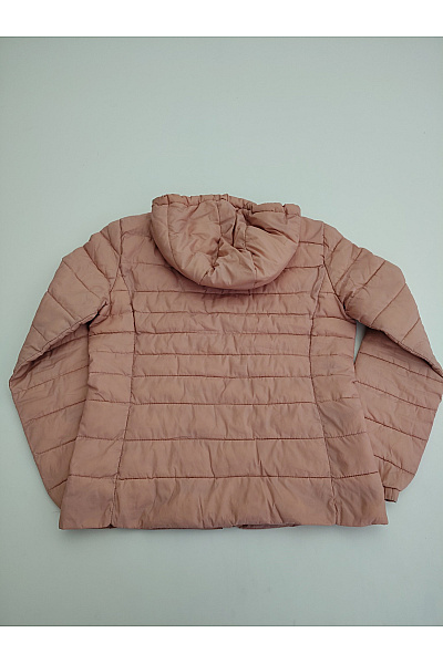 ONLY Dámská růžová prošívaná přechodná bunda s kapucí Vel. M | ONLY | obrázek 6