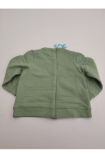 Street Monkey Dětská bavlněná souprava khaki mikina a pruhované kalhoty Vel. 24 | Street Monkey | obrázek 5