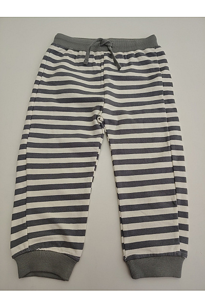Street Monkey Dětská bavlněná souprava khaki mikina a pruhované kalhoty Vel. 24 | Street Monkey | obrázek 8