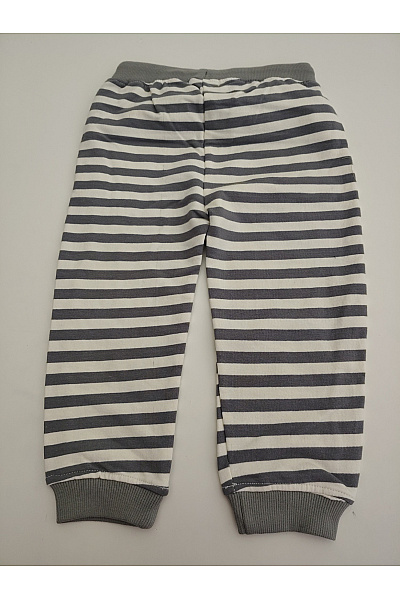 Street Monkey Dětská bavlněná souprava khaki mikina a pruhované kalhoty Vel. 24 | Street Monkey | obrázek 9