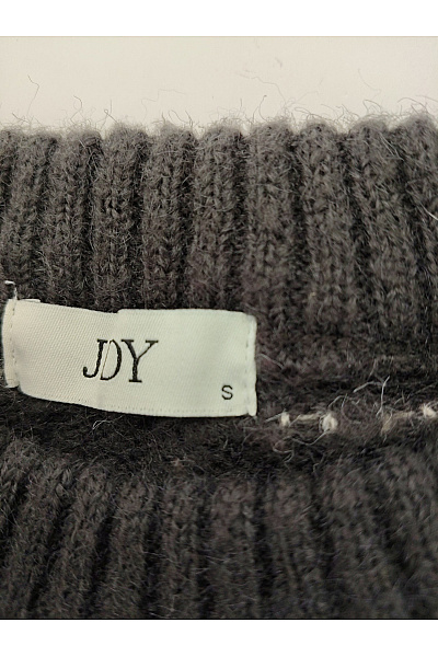 JDY Černý pletený pulovr s puntíky a balonovými rukávy Velikost S | JDY | obrázek 5