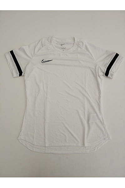 Nike Bílé sportovní funkční tričko s krátkým rukávem a prodlouženým zadním dílem Vel. M | Nike | obrázek 2