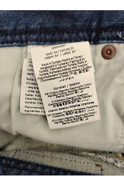 Pepe Jeans Pánské bavlněné džíny rovné s dírami Velikost W34/L34 | Pepe Jeans | obrázek 5