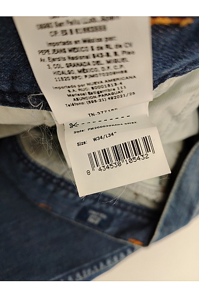 Pepe Jeans Pánské bavlněné džíny rovné s dírami Velikost W34/L34 | Pepe Jeans | obrázek 7