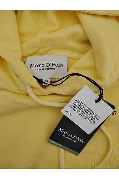 Marc O´Polo Dámská žlutá bavlněná mikina s kapucí a klokaní kapsou Velikost XS | Marc O´Polo | obrázek 5