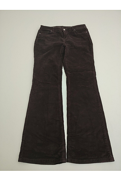 VERO MODA Dámské hnědé manšestrové zvonové kalhoty s kapsami Vel. US 31/32 | VERO MODA | obrázek 2