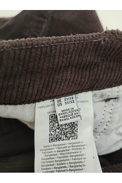 VERO MODA Dámské hnědé manšestrové zvonové kalhoty s kapsami Vel. US 31/32 | VERO MODA | obrázek 5