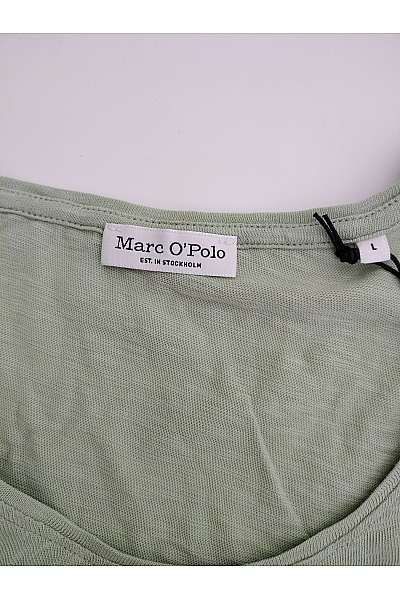 Marc O´Polo Dámské khaki bavlněné tričko s kulatým výstřihem a krátkým rukávem basic Vel. L | Marc O´Polo | obrázek 6