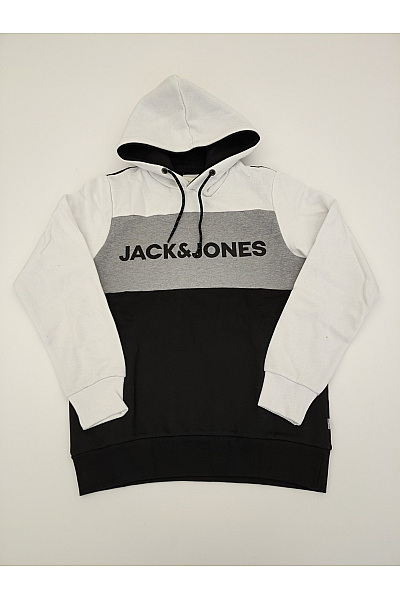 JACK & JONES Pánská tříbarevná mikina s kapucí a potiskem Vel. EU M | JACK & JONES | obrázek 2