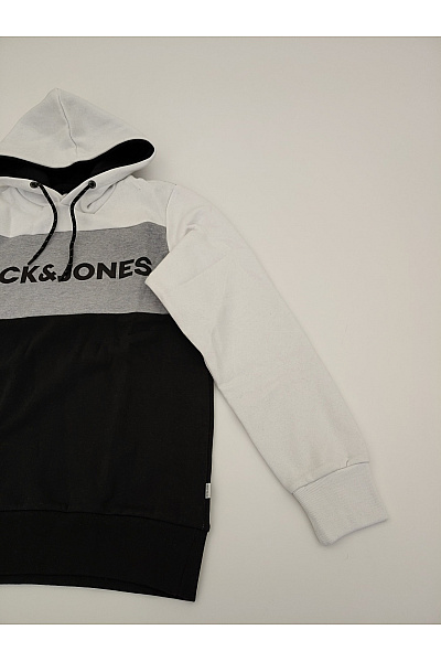 JACK & JONES Pánská tříbarevná mikina s kapucí a potiskem Vel. EU M | JACK & JONES | obrázek 3