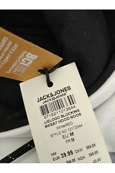 JACK & JONES Pánská tříbarevná mikina s kapucí a potiskem Vel. EU M | JACK & JONES | obrázek 6