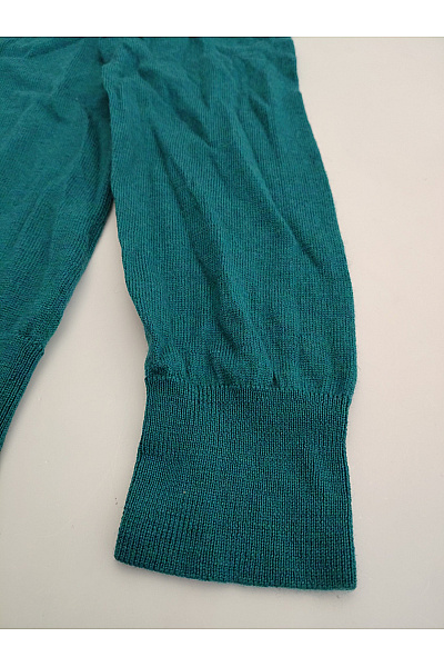 LAWRENCE GREY Pánský vlněný zelený pulovr s límečkem a knoflíky Vel. L | LAWRENCE GREY | obrázek 2