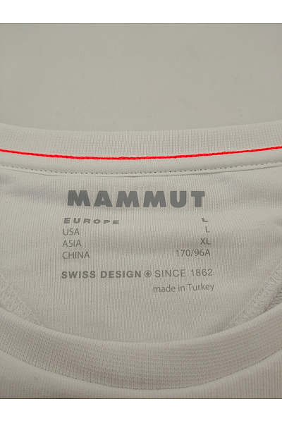 MAMMUT Bílá bavlněná mikina s potiskem crewneck Vel. EU L | MAMMUT | obrázek 5