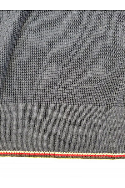 Williot Pánský modrý pletený pulovr se stojáčkem na zip Velikost 2XL | williot | obrázek 3