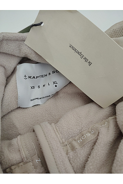 KAPTEN & SON Béžová pánská sportovní větrová bunda s kapucí Vel. XL | KAPTEN & SON | obrázek 7