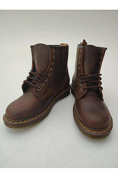 Dr.Martens Hnědé kotníkové šněrovací boty s kulatou špičkou Velikost 40 | Dr.Martens | obrázek 2
