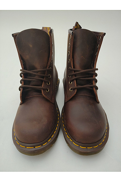 Dr.Martens Hnědé kotníkové šněrovací boty s kulatou špičkou Velikost 40 | Dr.Martens | obrázek 3