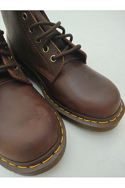 Dr.Martens Hnědé kotníkové šněrovací boty s kulatou špičkou Velikost 40 | Dr.Martens | obrázek 7